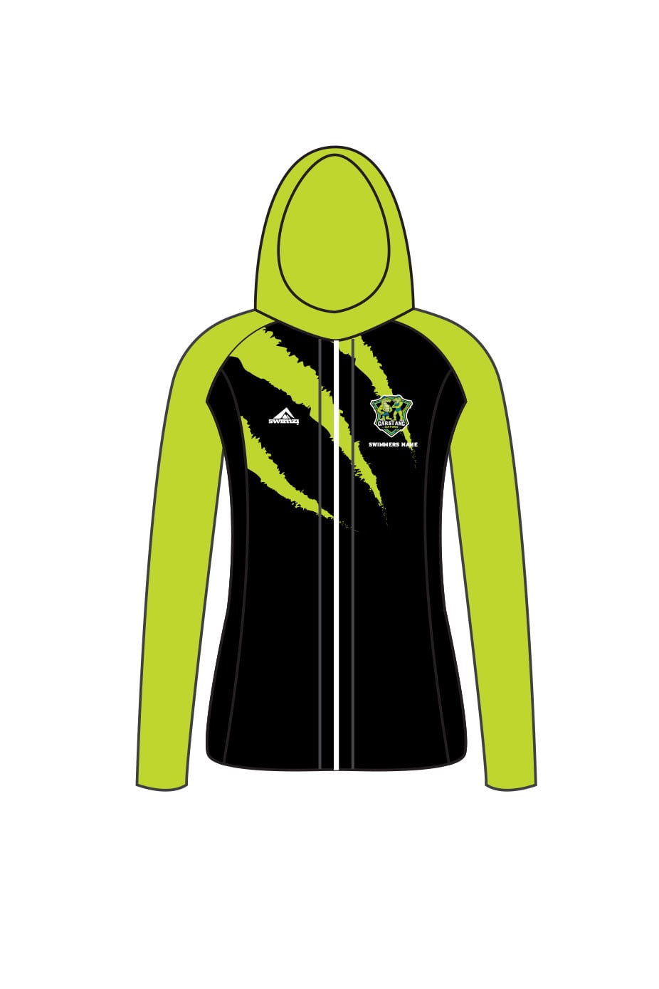 Garstang Gators SC Kids Female Zipped Performance Hoodie
