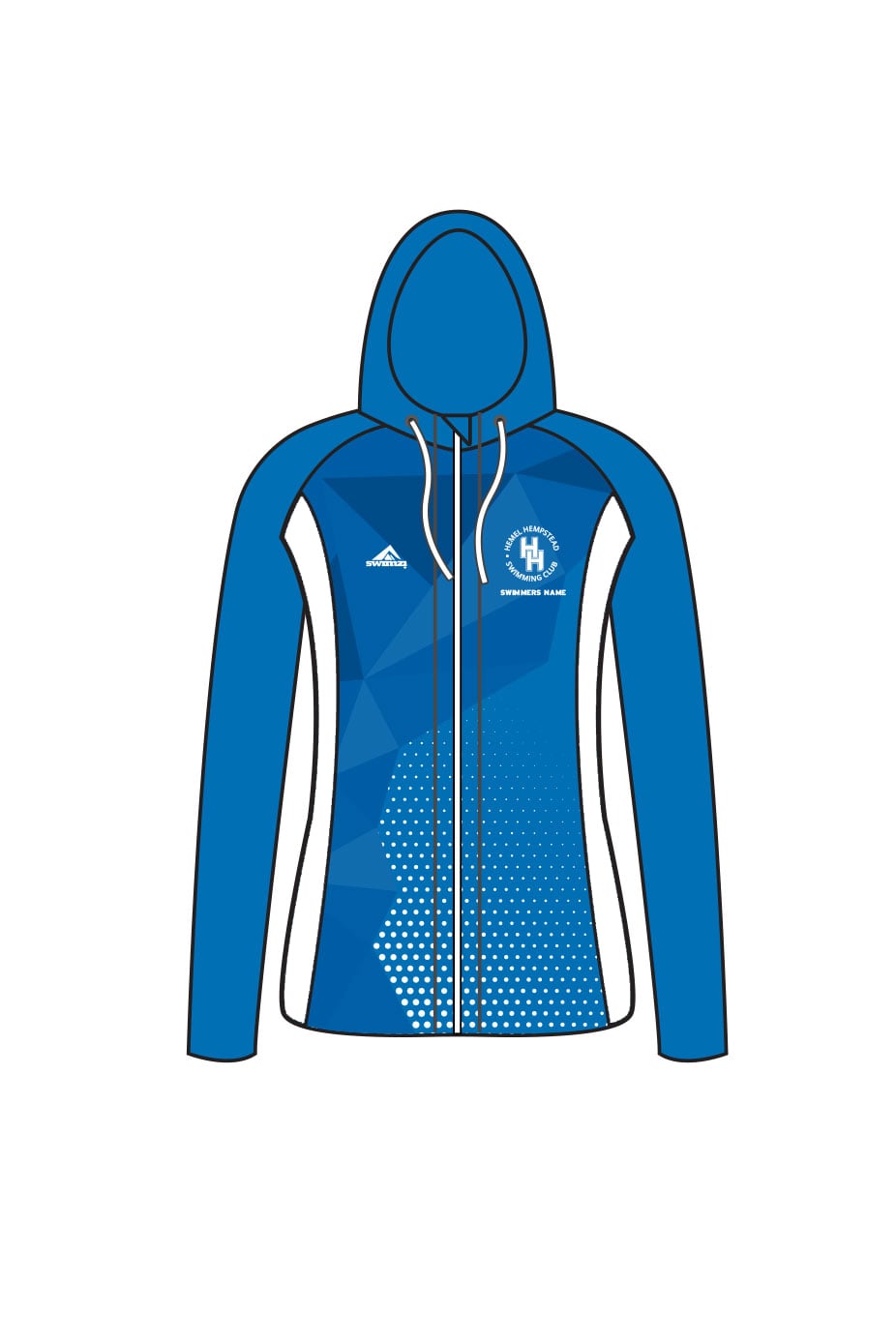 Hemel Hempstead SC Kids Female Zipped Performance Hoodie