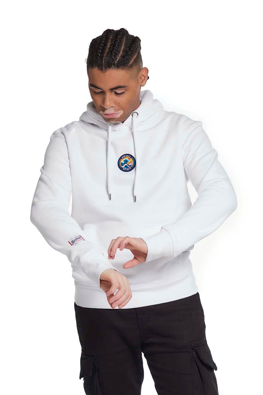 Swimzi Spirit White Pullover Hoodie