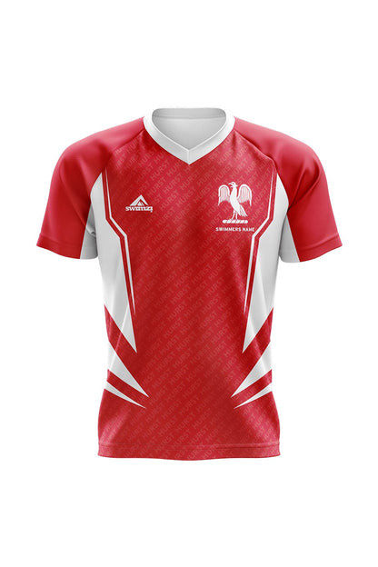 Schools Swimming Super League Kids Unisex Hurst College Club Shirt - V-Neck