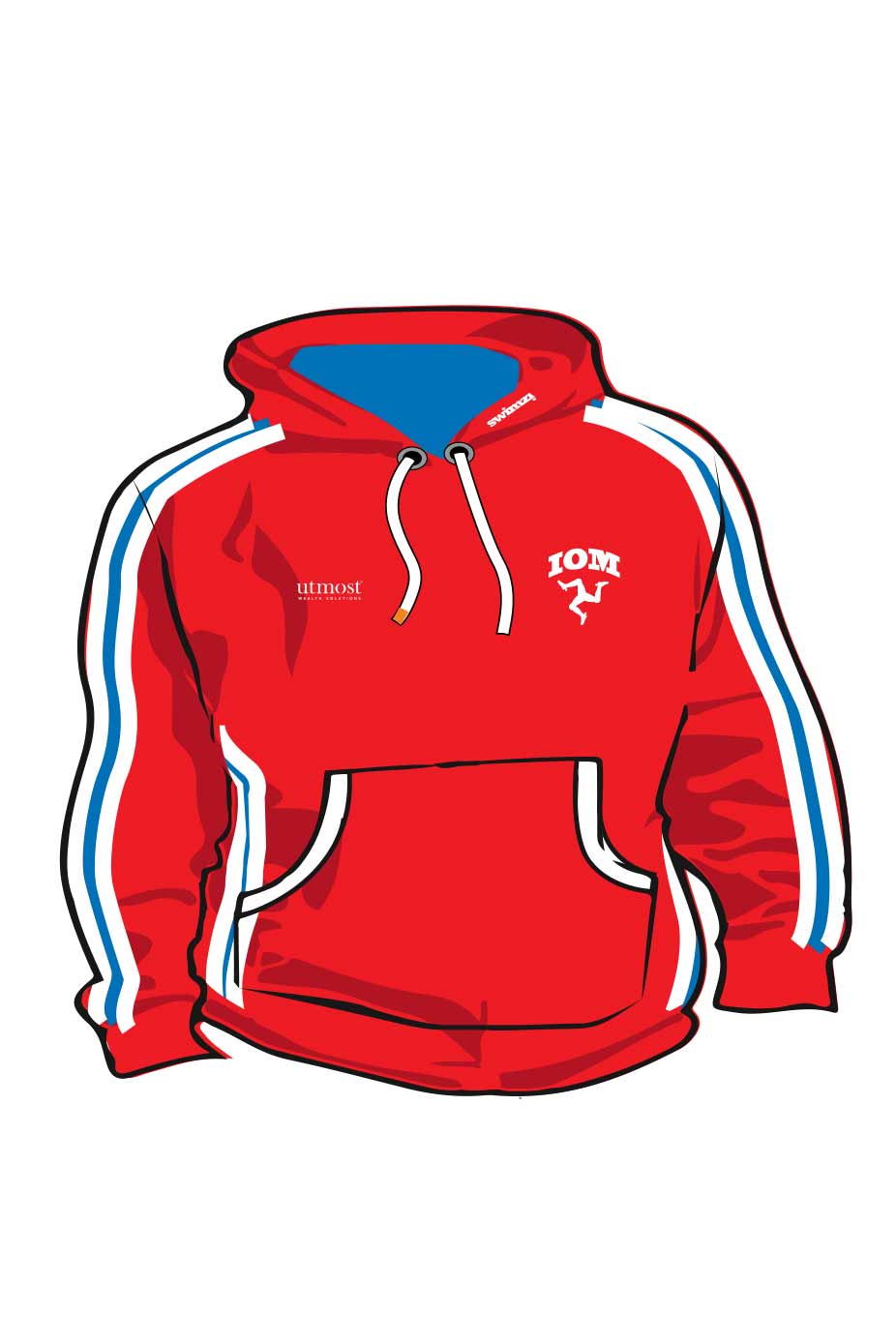 TEAMWEAR OUTLET SHOP! Kids Isle of Man SC Unisex Sweat Pullover Hoodie