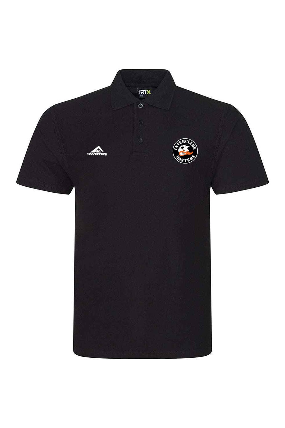 Inverclyde Masters SC Adult Unisex Cotton Polo Shirt - Black (Copy)