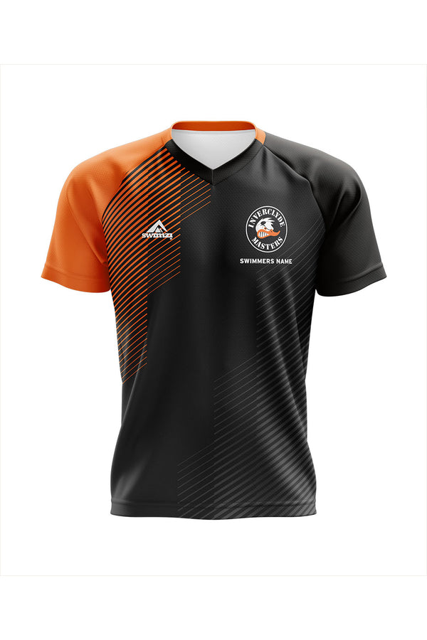 Inverclyde Masters SC Adult Unisex Club Shirt - V-Neck - Black