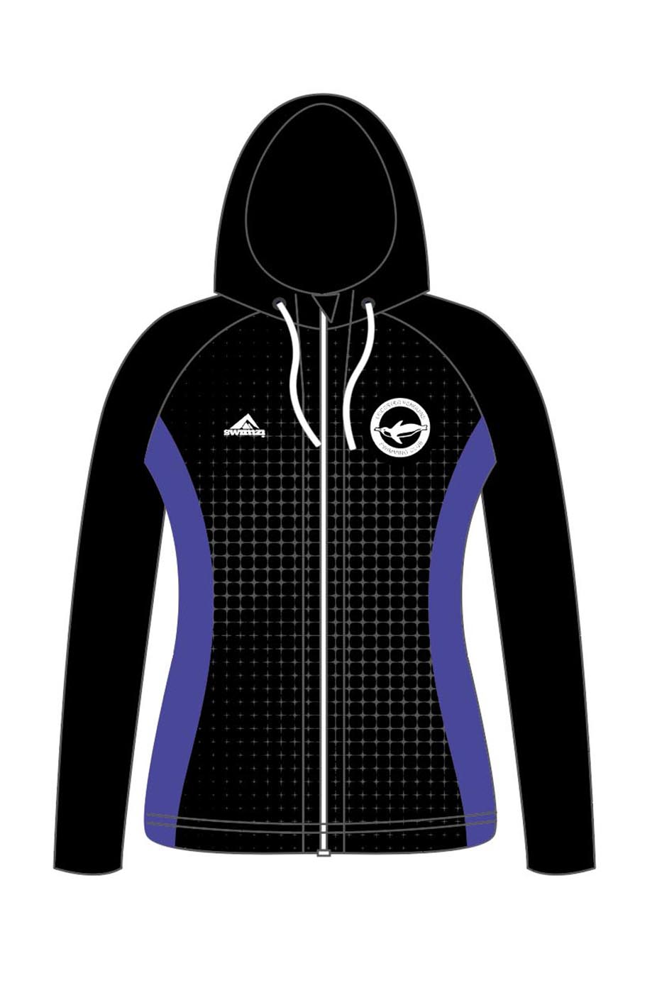 Leicester Penguins SC Kids Female Zipped Performance Hoodie