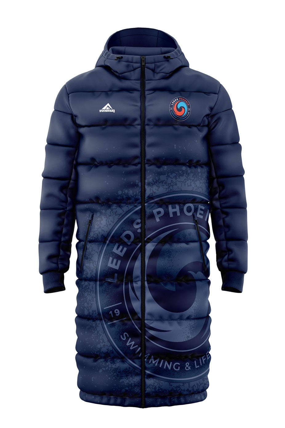 Leeds Phoenix Swimming amp Lifesaving Club Kids Unisex Reversible Parka