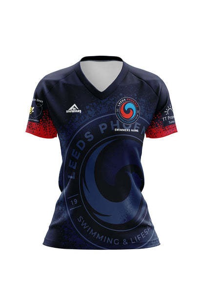 Leeds Phoenix Swimming amp Lifesaving Club Kids Female Club Shirt - V-Neck