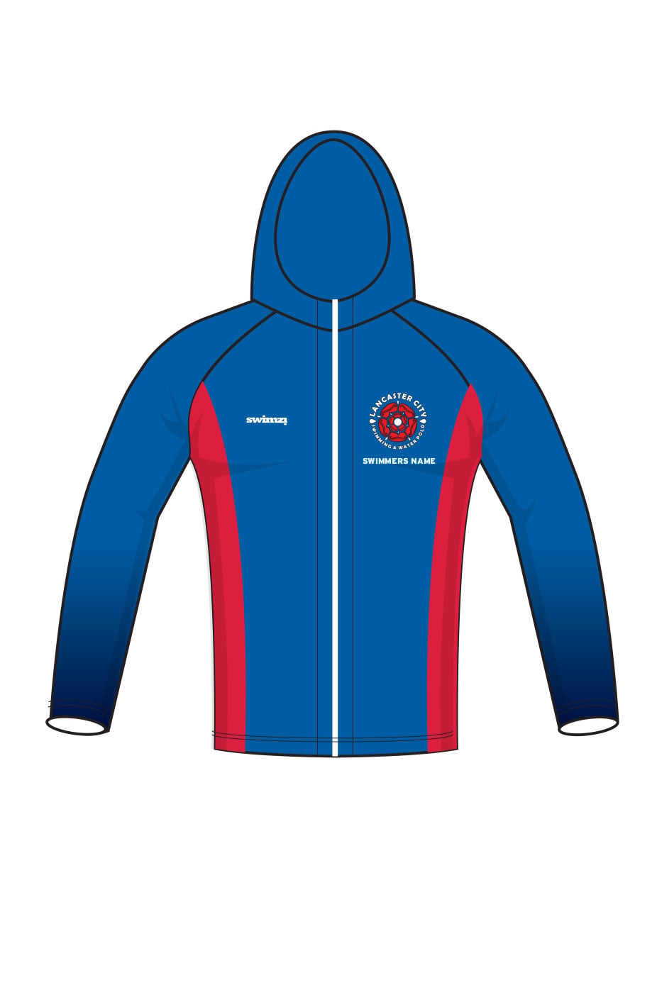 Lancaster City Swimming and Waterpolo Club Kids Unisex Zipped Performance Hoodie