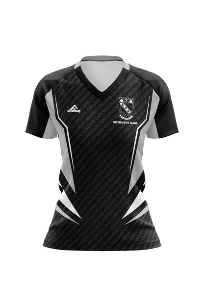 Schools Swimming Super League Kids Female Lancing College Club Shirt - V-Neck