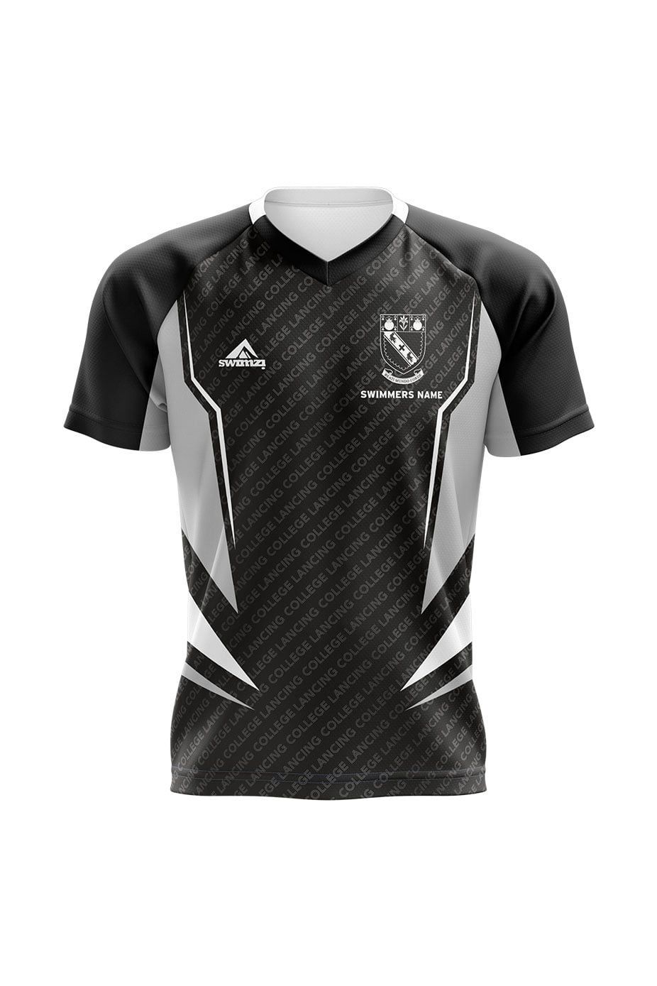 Schools Swimming Super League Kids Unisex Lancing College Club Shirt - V-Neck