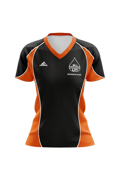 Leiston amp District SC Kids Female Club Shirt - V-Neck