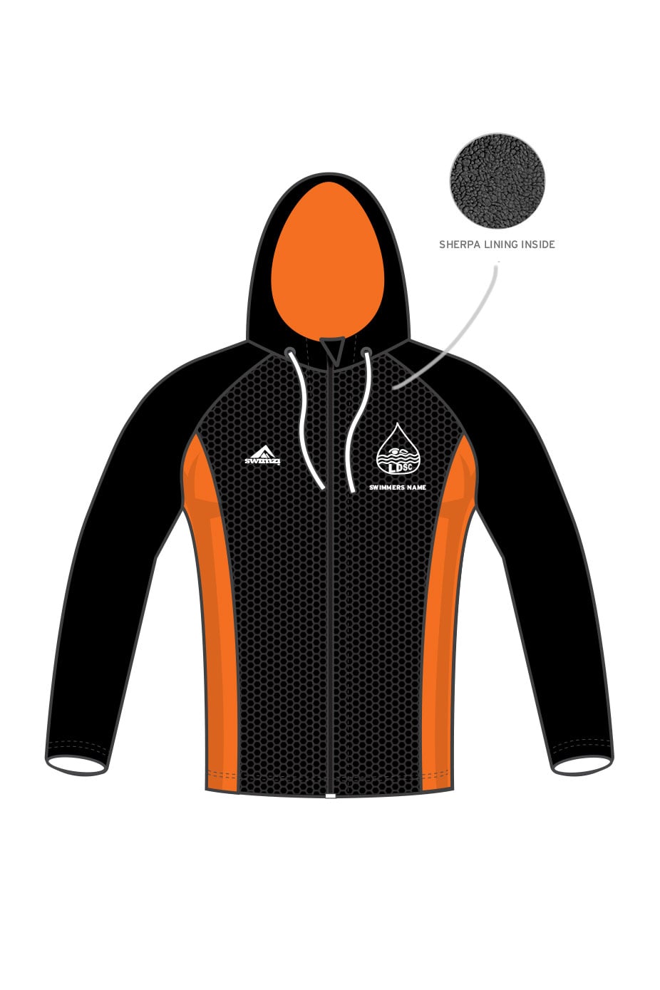 Leiston amp District SC Kids Unisex Winter Zipped Performance Hoodie