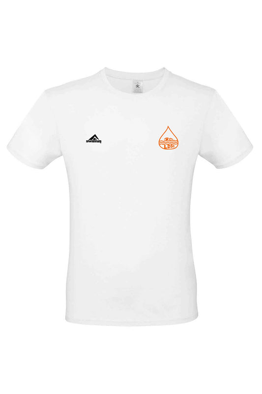 Leiston & District SC Adult Unisex Cotton Shirt - Crew Neck - White