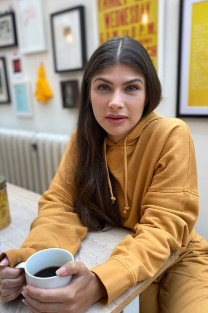 Mustard - Hoodie Crop Jumper