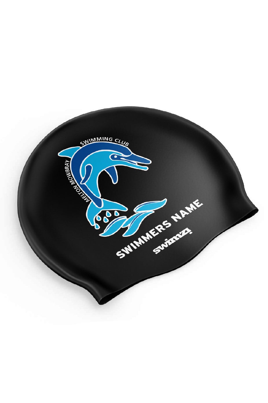 Melton Mowbray SC Unisex Club Swim Cap - Silicone Suede