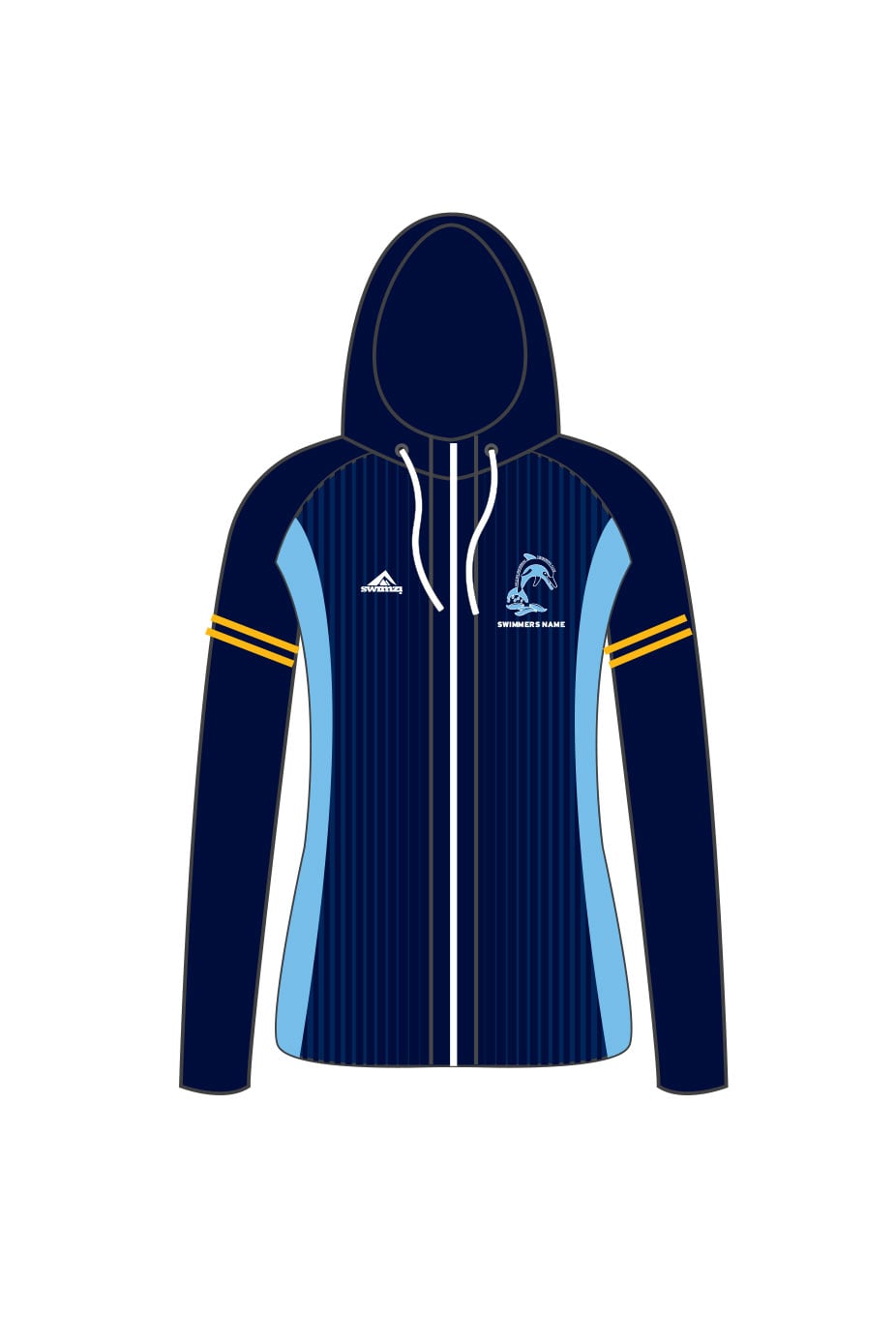 Melton Mowbray SC Kids Female Zipped Performance Hoodie