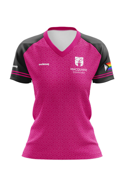 Macquarie University SC Kids Female Polyester Club Shirt - V-Neck