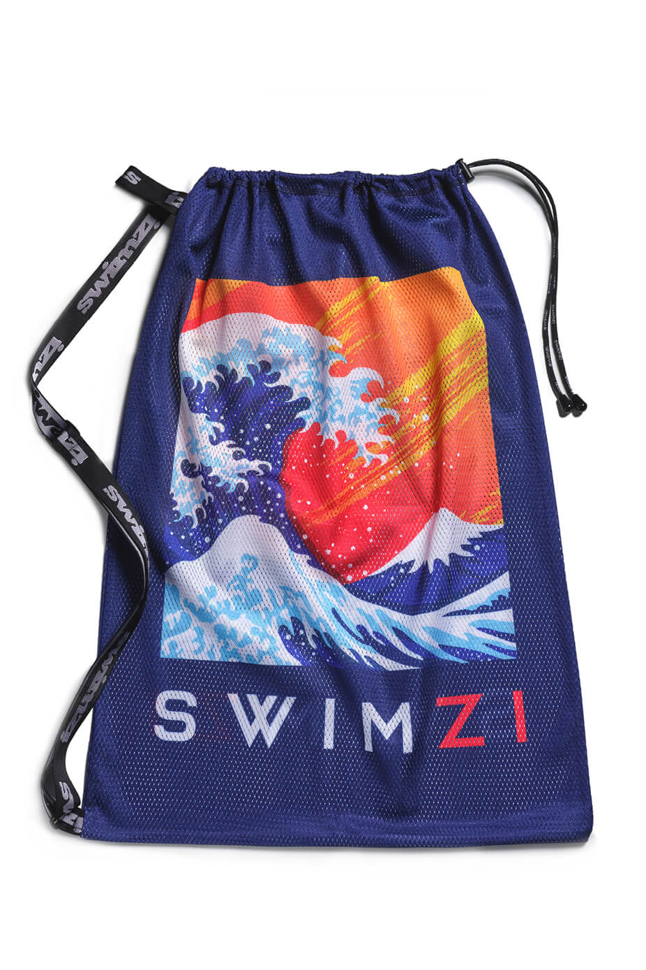 Japanese Wave - Swimmers Mesh Kit Bag