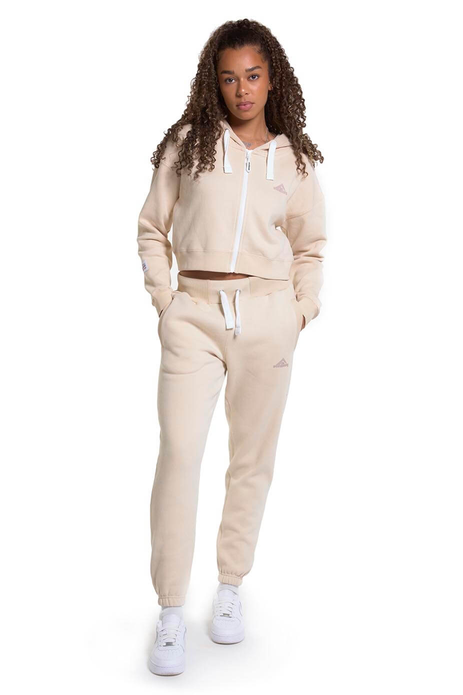 Mushroom Zipped Crop Hoodie