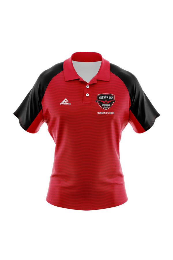 Nelson Bay Swim Club Adult Female Polyester Supporter Shirt - Polo Neck
