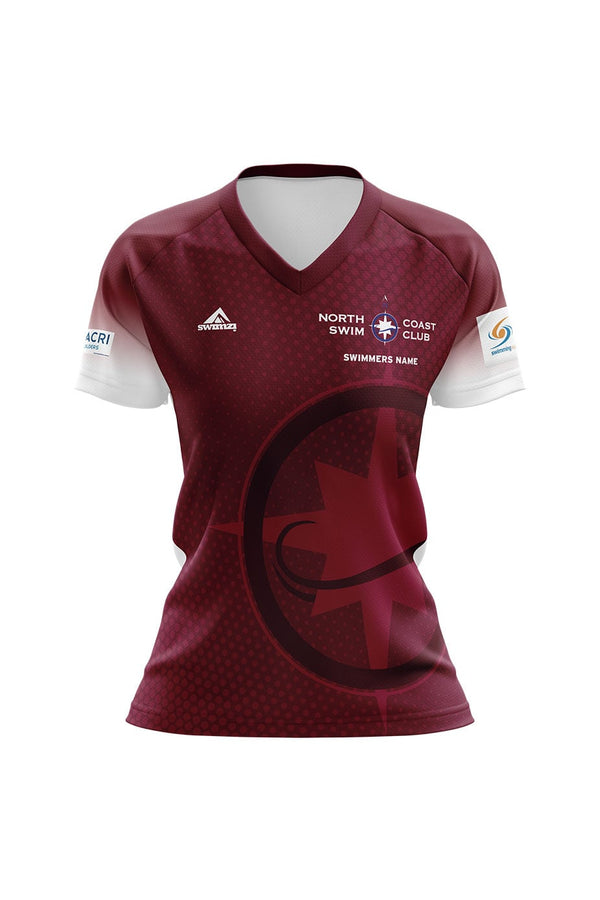 North Coast Swim Club Adult Female Club Shirt - V-Neck