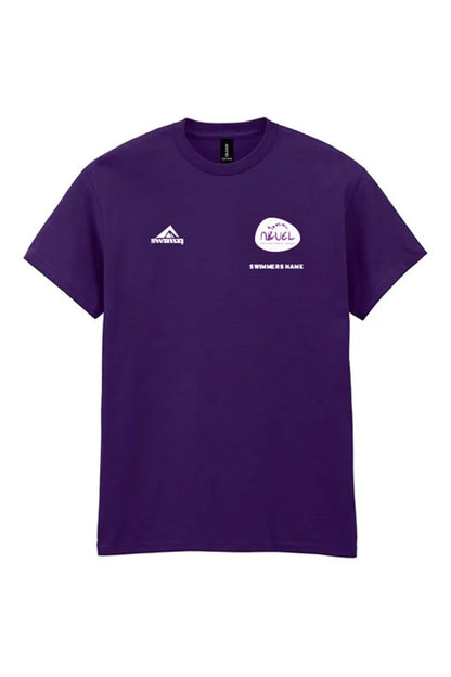 Newham & University of East London Swimming Club Kids Unisex Cotton Shirt - Crew Neck - Purple