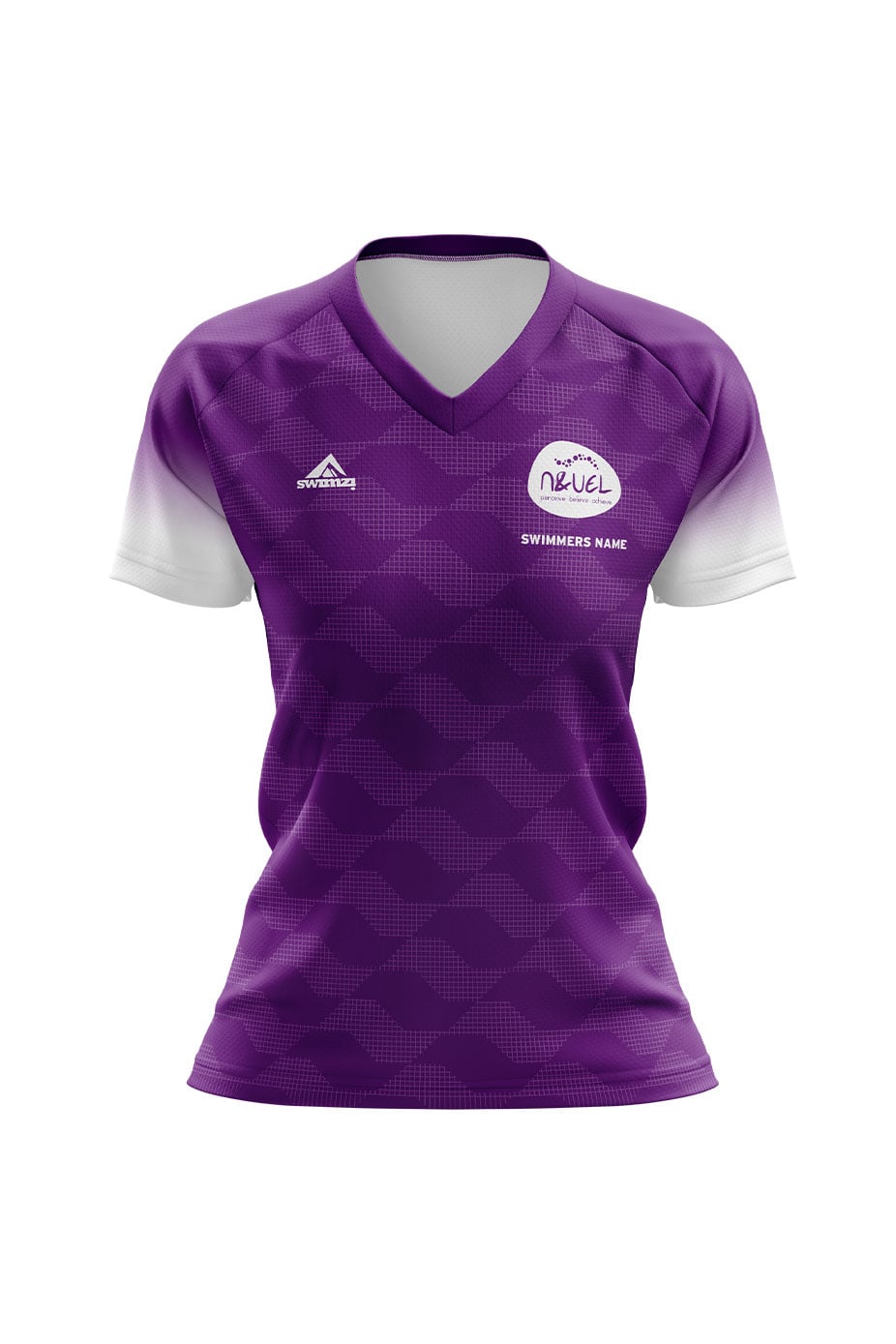 Newham & University of East London Swimming Club Kids Female Club Shirt - V-Neck