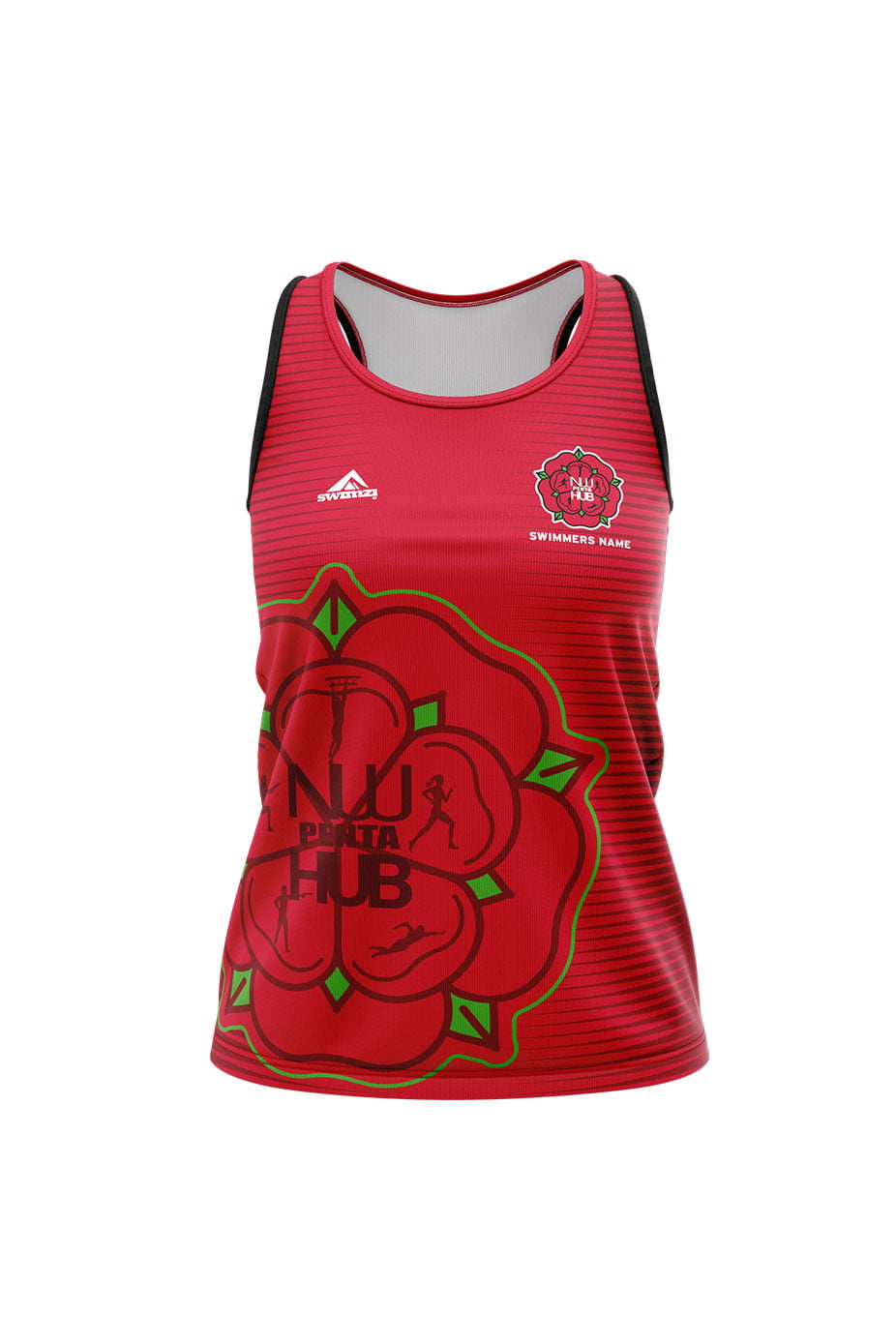 North West Pentathlon Hub Kids Female Sports Vest - Red