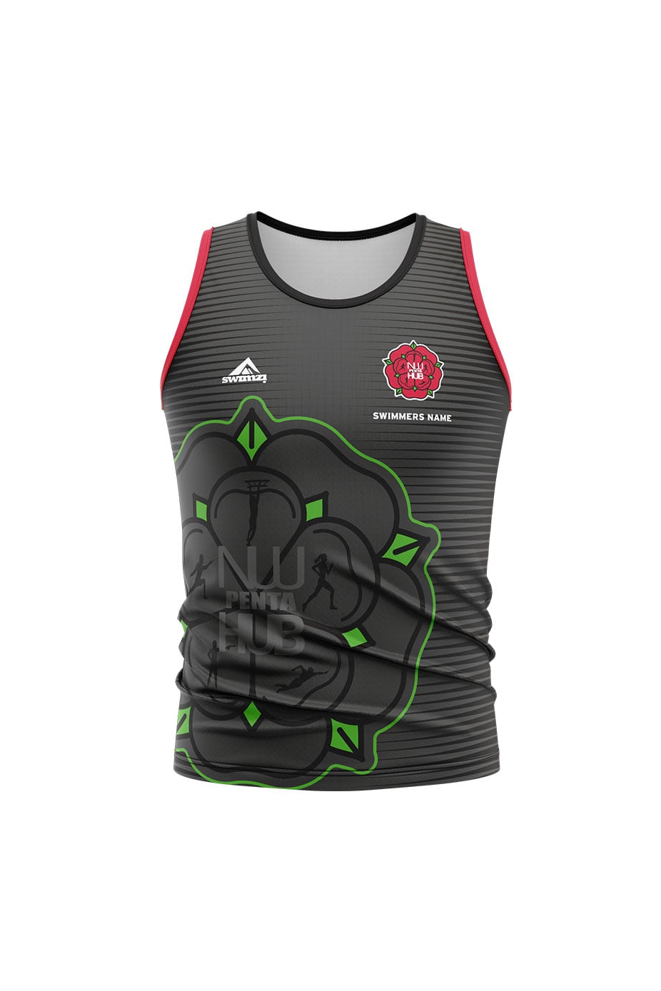 North West Pentathlon Hub Kids Unisex Sports Vest - Black