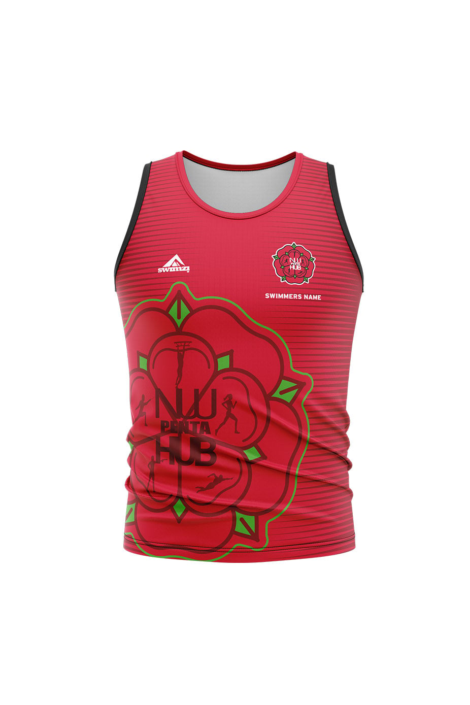 North West Pentathlon Hub Kids Unisex Sports Vest - Red