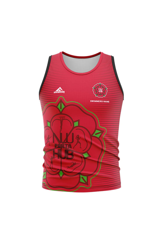 North West Pentathlon Hub Kids Unisex Sports Vest - Red