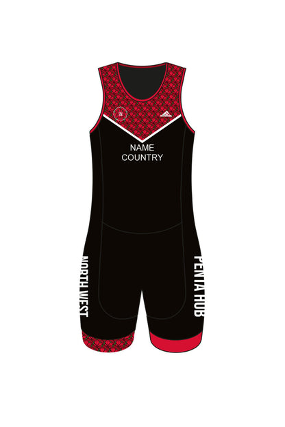 North West Pentathlon Hub Kids Male Sleeveless Tri Suit Back Zip