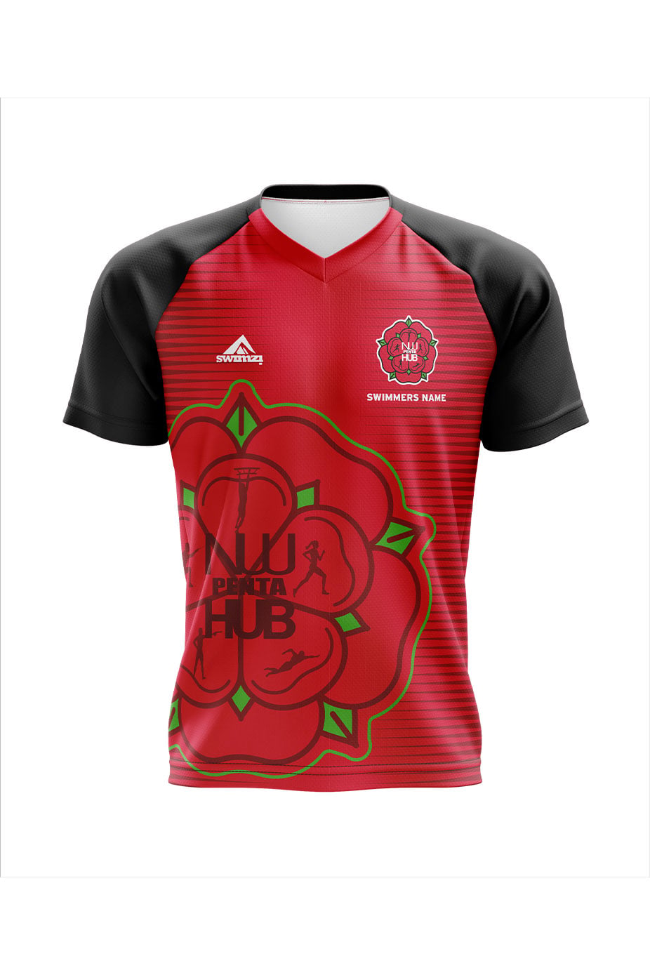 North West Pentathlon Hub Kids Unisex Club Shirt - V-Neck - Opt1