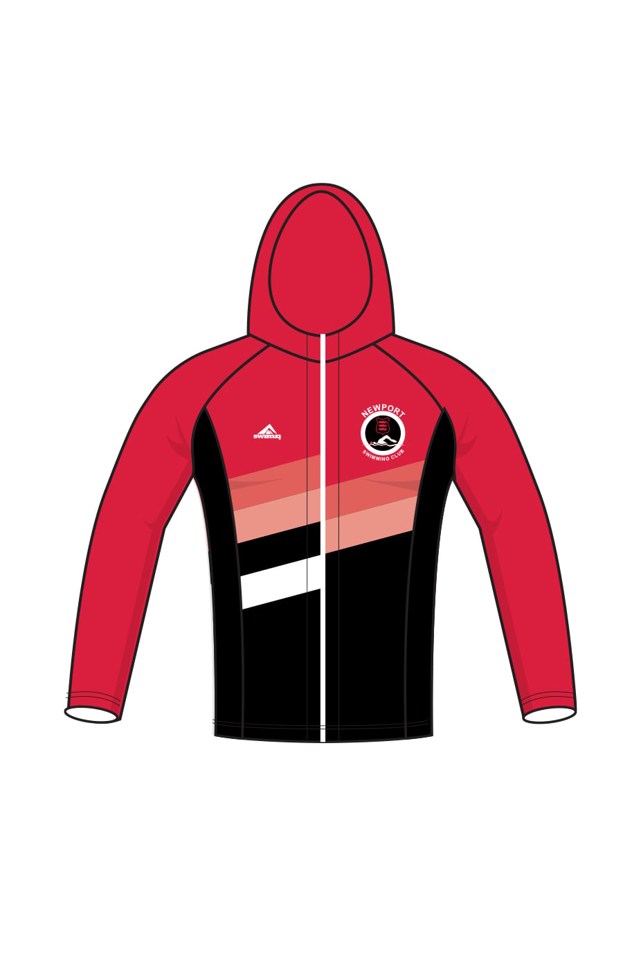 Newport amp District SC Kids Unisex Zipped Performance Hoodie