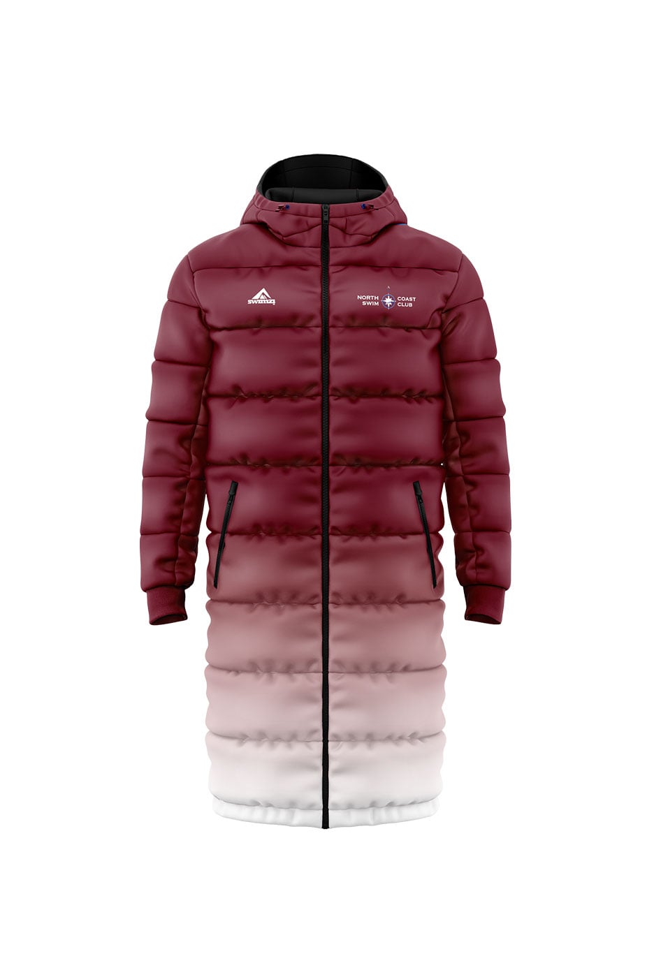 North Coast Swim Club Kids Unisex Reversible Parka