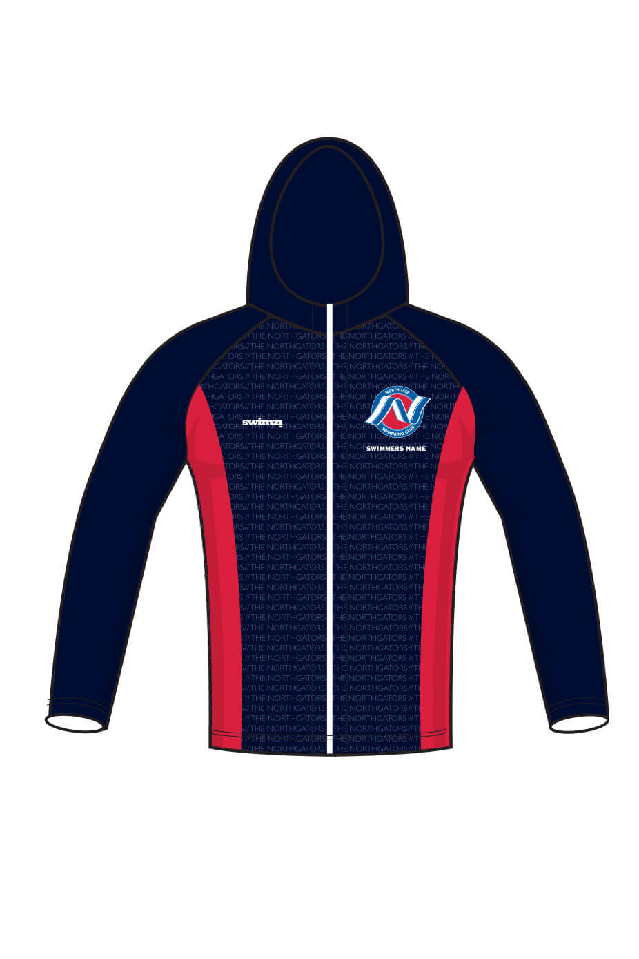 Northgate Swimming Club Kids Unisex Zipped Performance Hoodie
