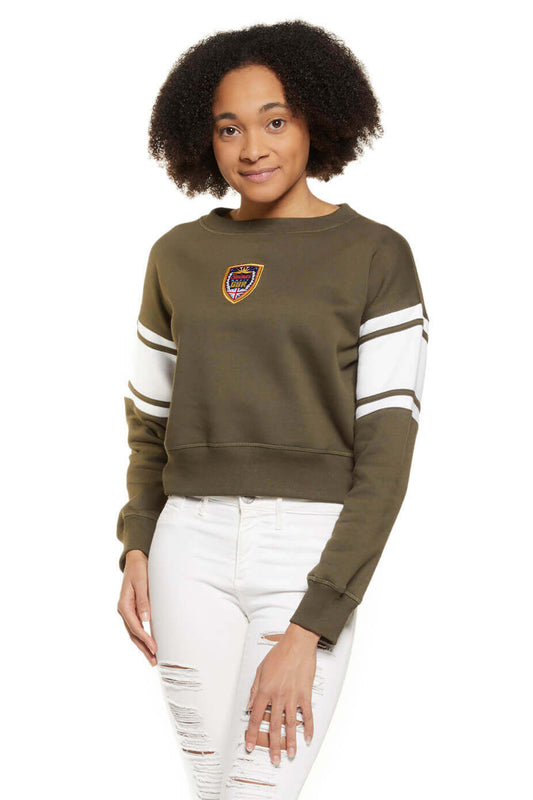 Kids Olive - Crop Jumper