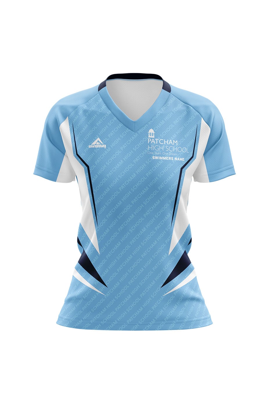 Schools Swimming Super League Kids Female Patcham High School Club Shirt - V-Neck