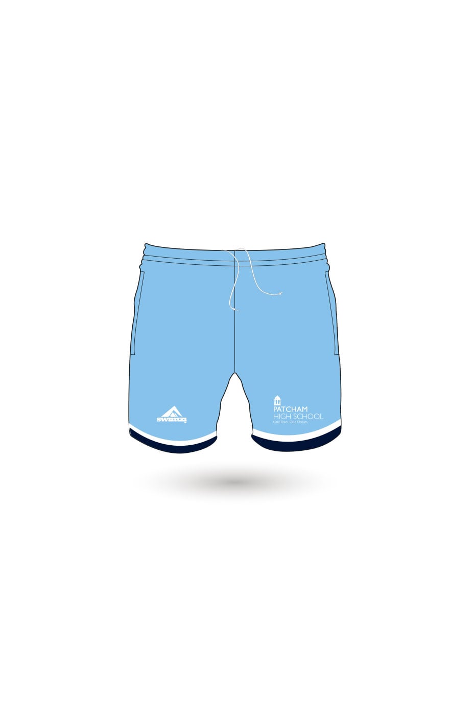Schools Swimming Super League Kids Unisex Patcham High School Sport Shorts