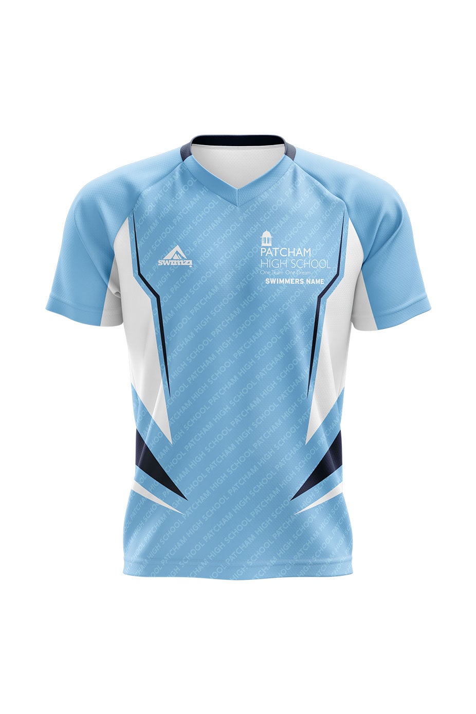Schools Swimming Super League Kids Unisex Patcham High School Club Shirt - V-Neck