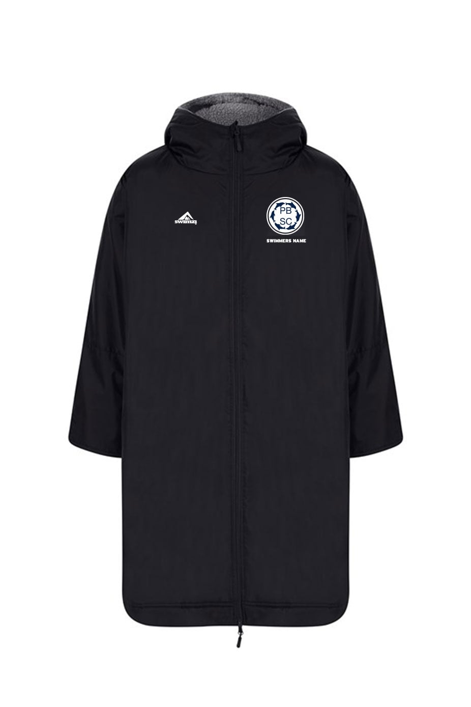 Potters Bar SC Kids Unisex Swimzi Team Robe - Black