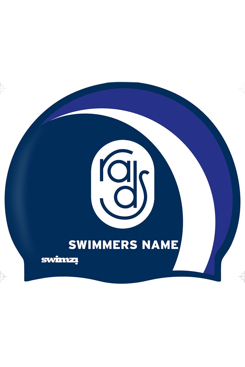 Rochford & District SC Unisex Club Swim Cap  - Silicone Suede - Navy