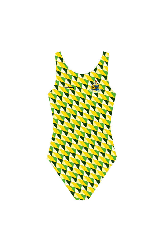 Rest Bay Lifeguards SC Adult Female Broadstrap Swimsuit - Green