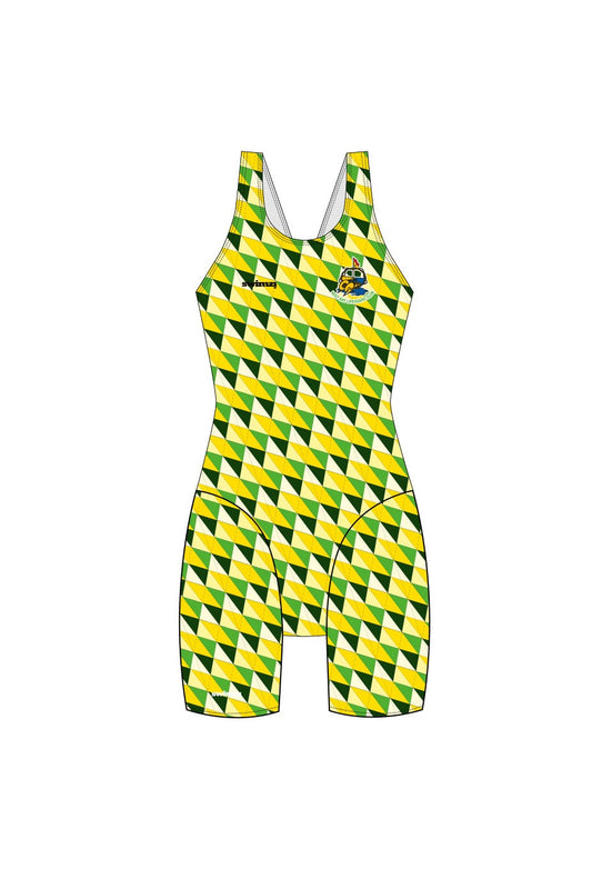 Rest Bay Lifeguards SC Kids Female Knee Suit - Green