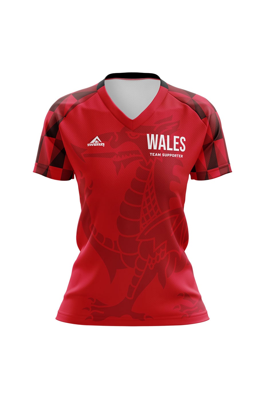 RLSS Wales Lifesaving Team Kids Female Team Supporter Shirt - V-Neck