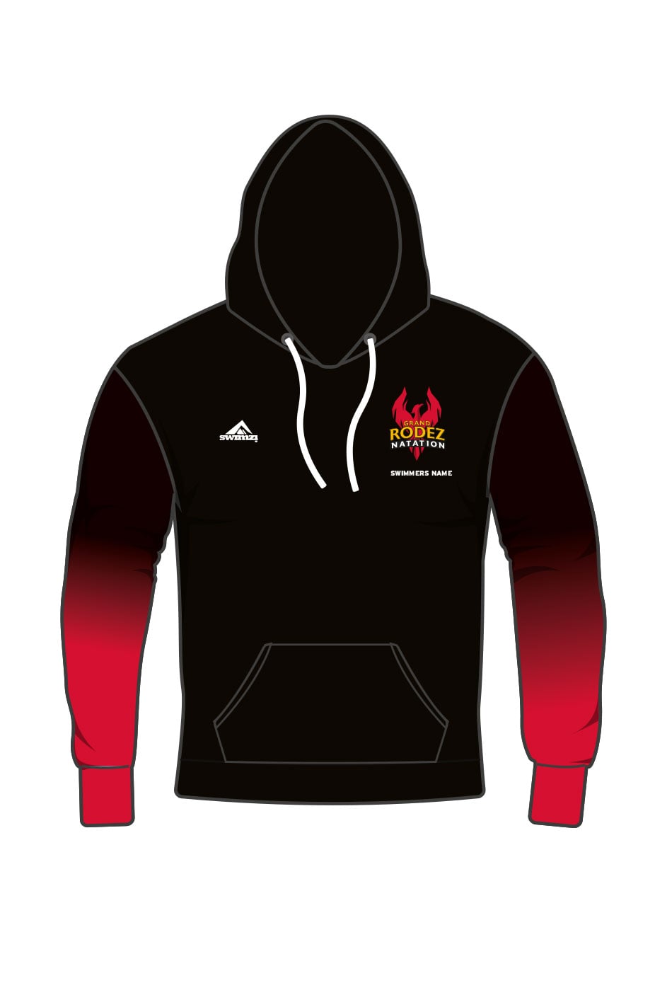 Rodez Natation Kids Unisex Pullover Performance Hoodie