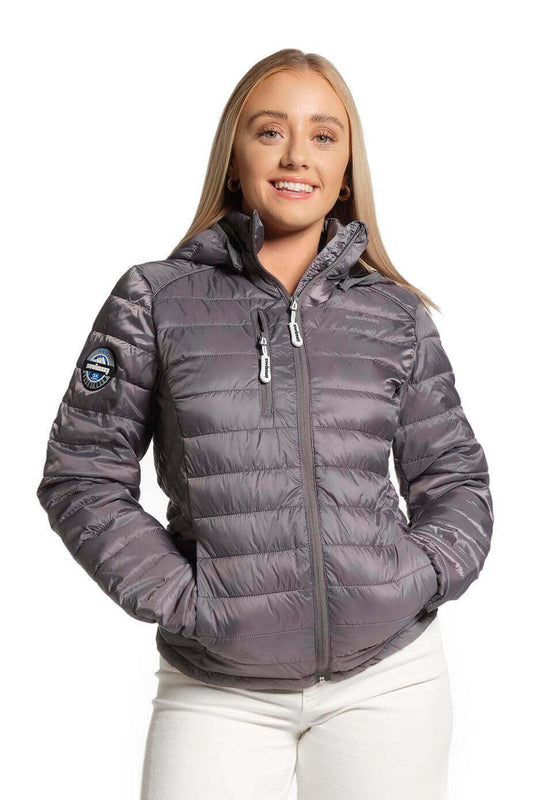Swimzi Hooded Adventurer Carbon Silver Jacket – Ladies