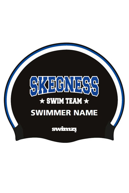 Skegness ASC Unisex Club Swim Cap - Silicone Suede