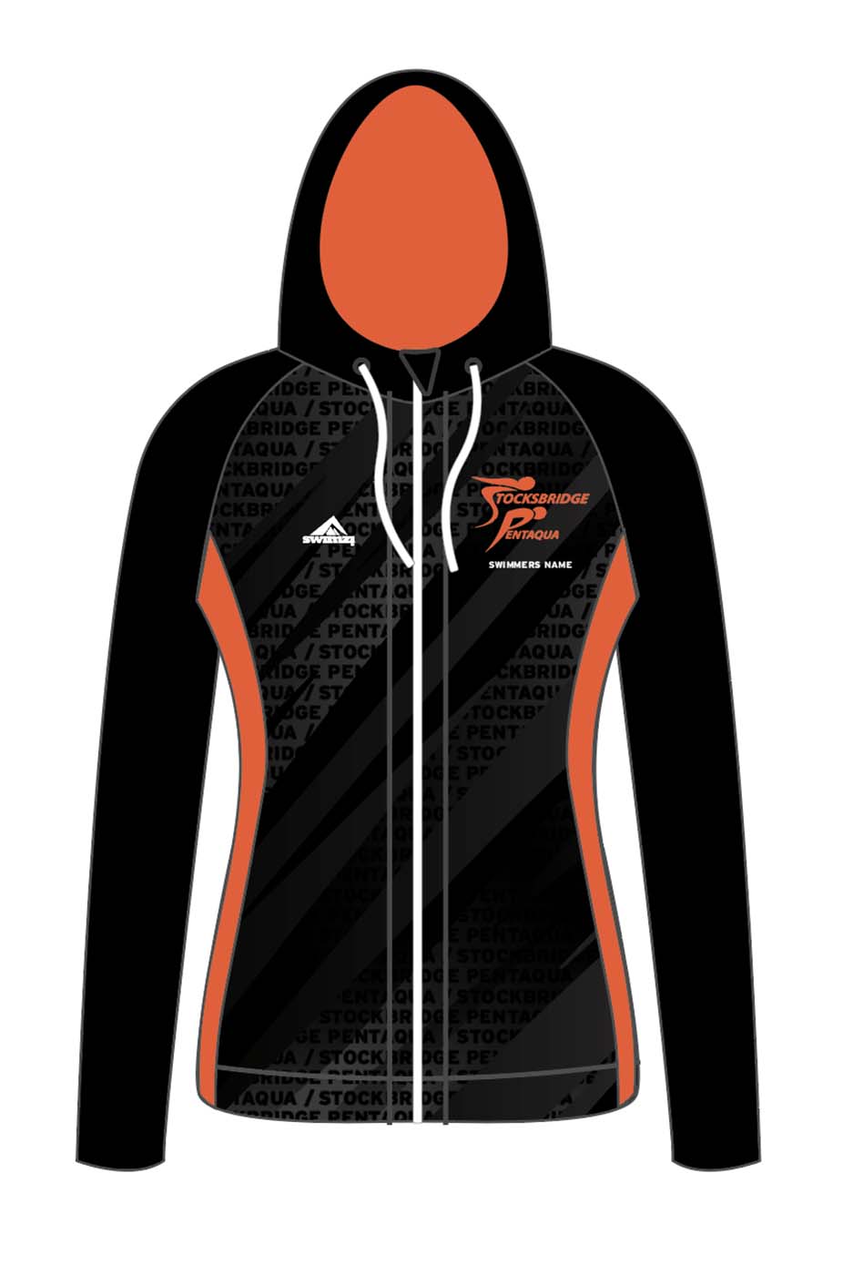 Stocksbridge Pentaqua SC Adults Female Zipped Performance Hoodie