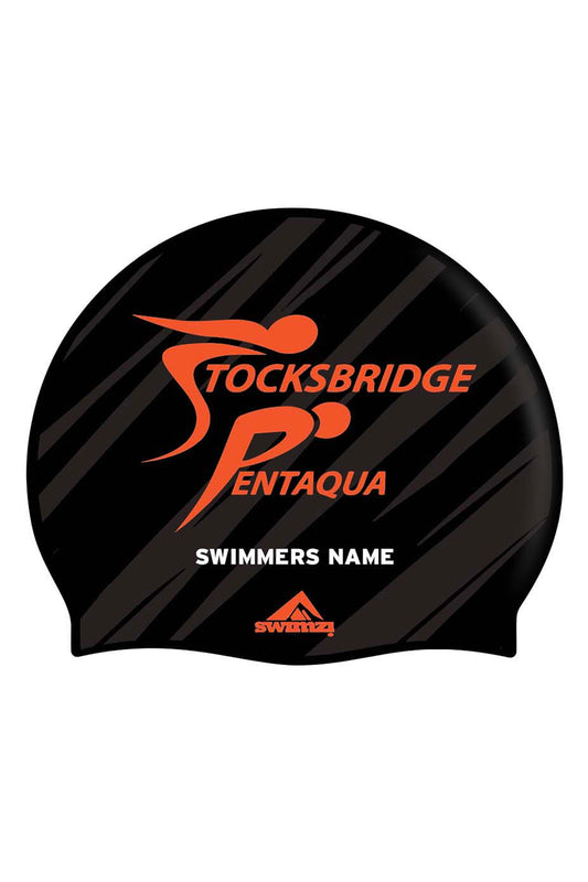 Stocksbridge Pentaqua SC Unisex Club Swim Cap - Suede