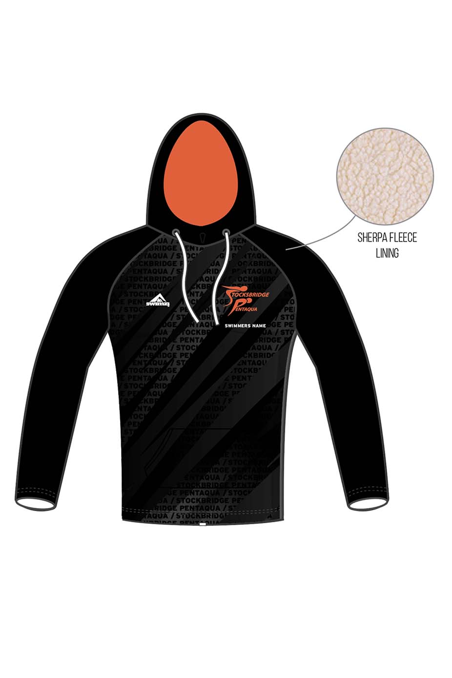 Stocksbridge Pentaqua SC Kids Unisex Winter Pullover Performance Hoodie